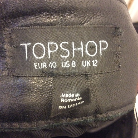 TopShop Leather Skirt - Picture 4 of 5